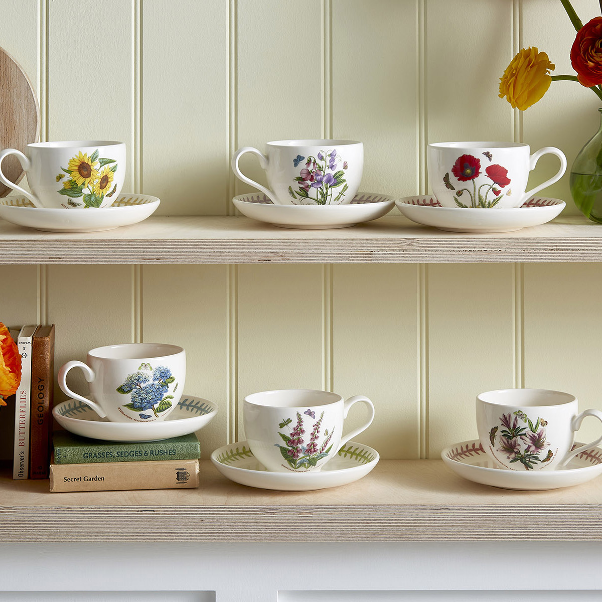 Botanic Garden Meadow Breakfast Cup & Saucer Set of 6 image number null